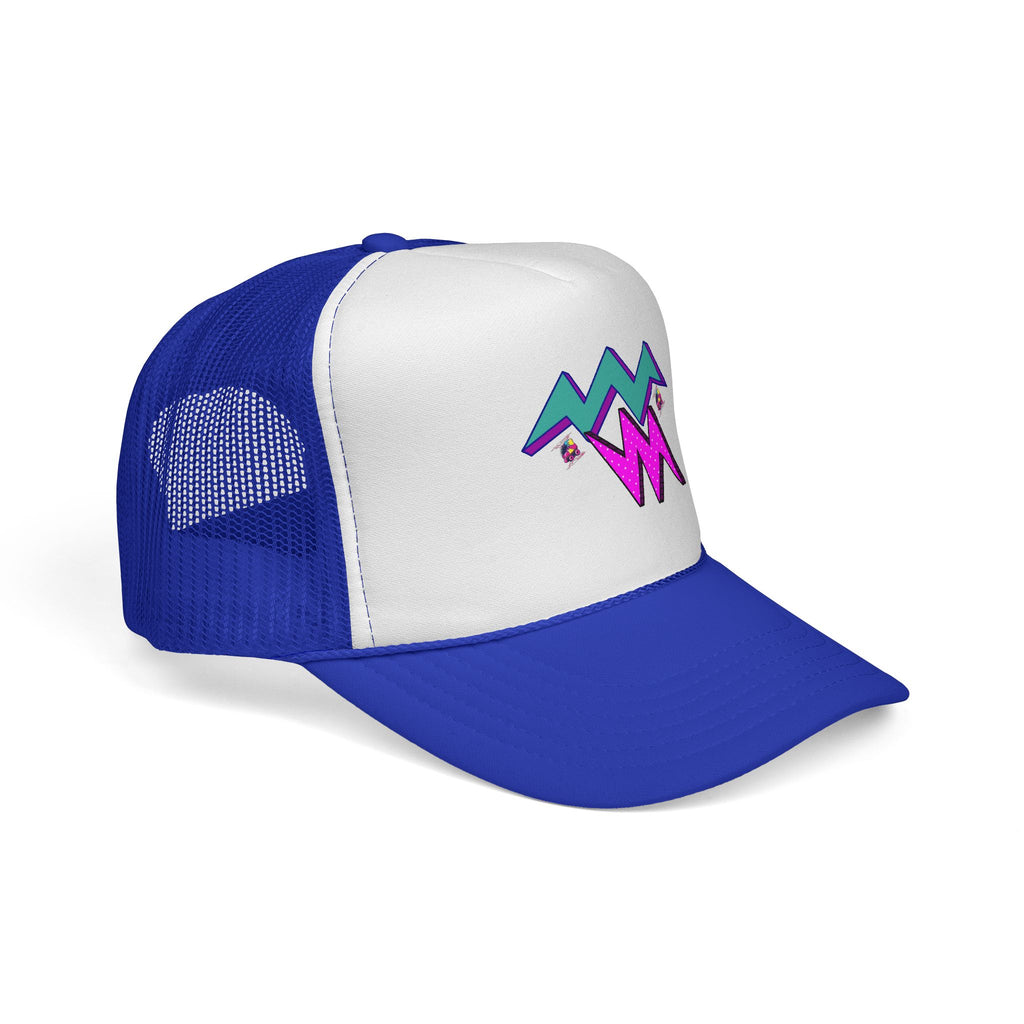Retro Neon Lightning Trucker Cap